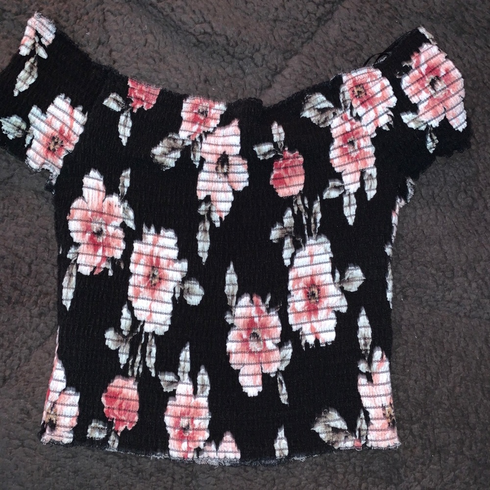 Off the shoulder crop top